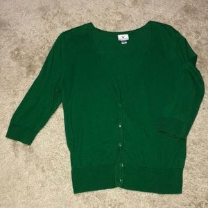 Green Cardigan Size: Large